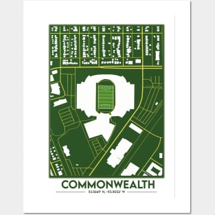 Commonwealth Stadium Map Design Posters and Art